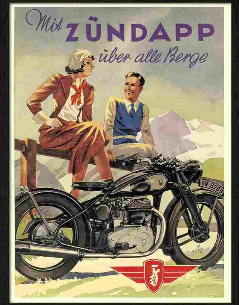 zundapp motor cycles 2 Advert A4 Photo Print