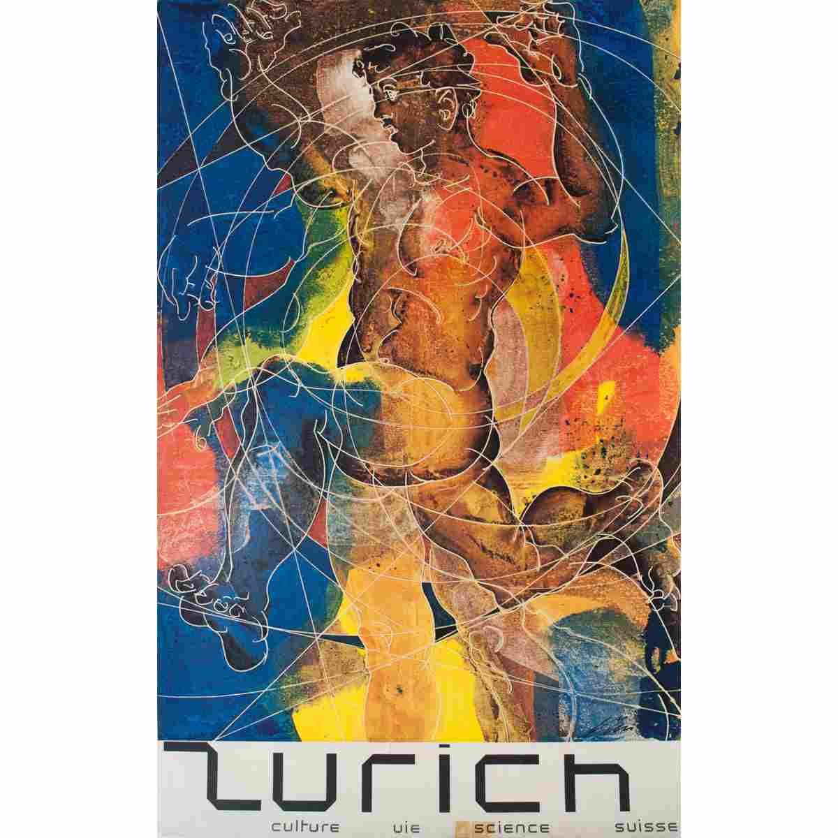 zurich hans erni 1968 2 Advert A4 Photo Print