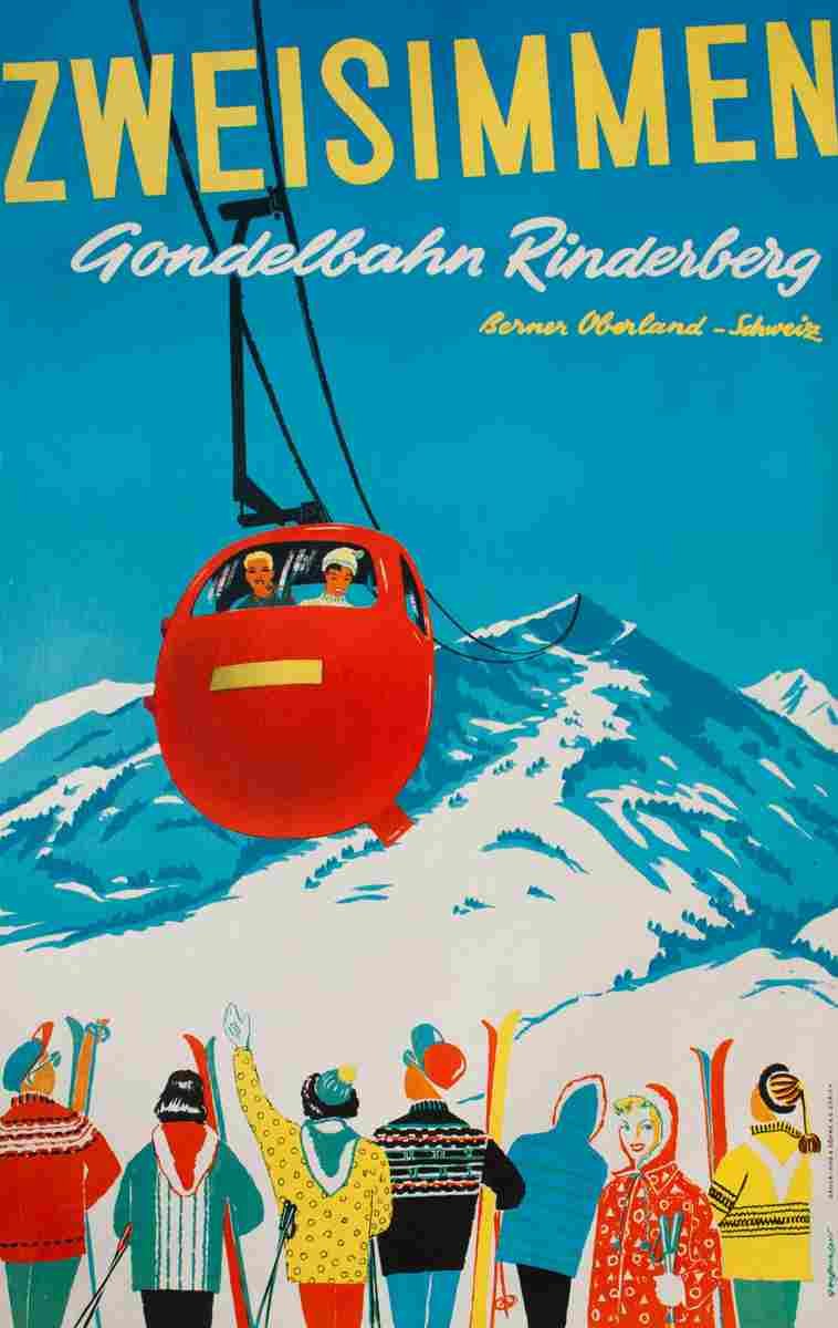 zweissimmen niklaus gross 1965 4 Advert A4 Photo Print