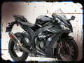 zx 10r winter test edition A4 Photo Print Motorbike Vintage Aged
